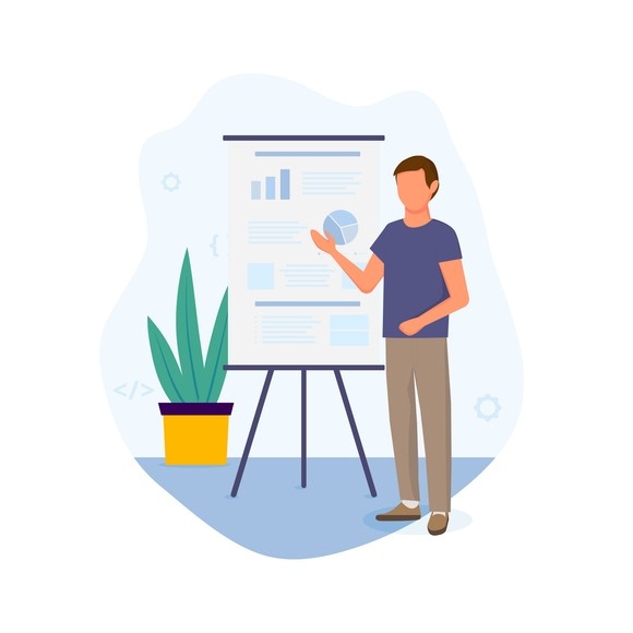 Creating a Digital Marketing Plan Illustration