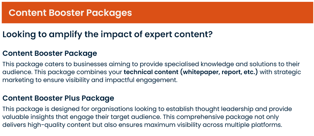 Thought Leadership package