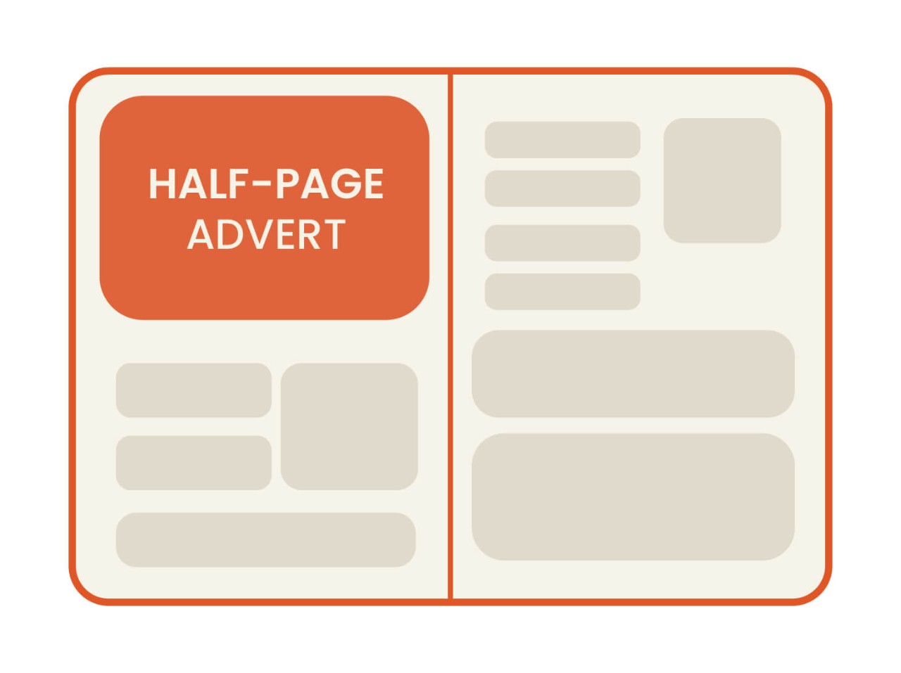 illustration of an ad placement